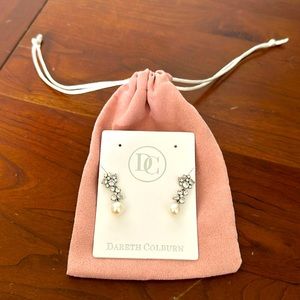 Dareth Colburn Silvia Pearl & CZ Earrings